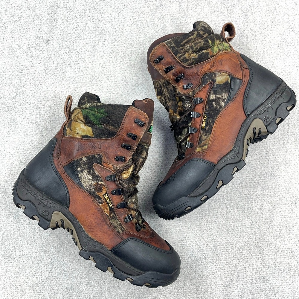 Rocky 800 Grams Gore-Tex Camo Boots Mens Size 12 Insulated Thinsulate